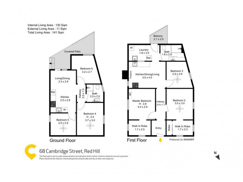 1/68 Cambridge Street, Red Hill QLD 4059 Floorplan