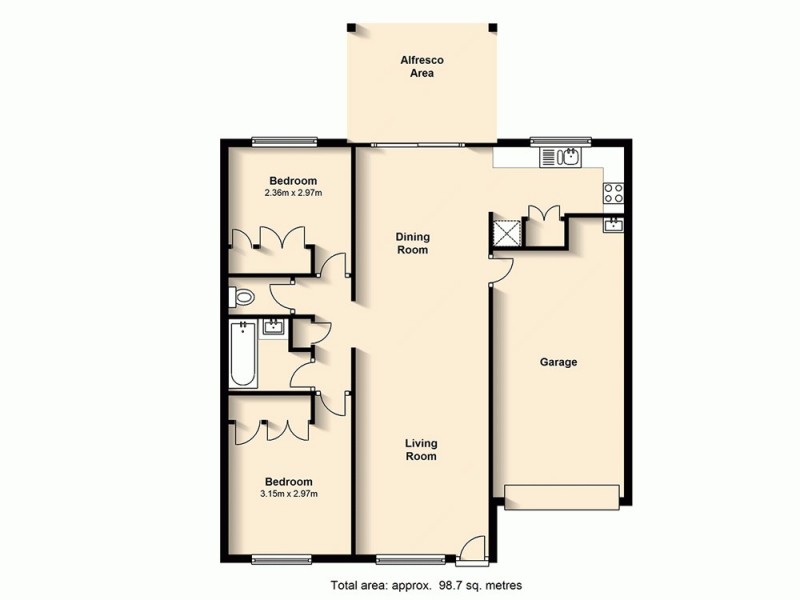 2/10 Foster Street, Newmarket QLD 4051 Floorplan