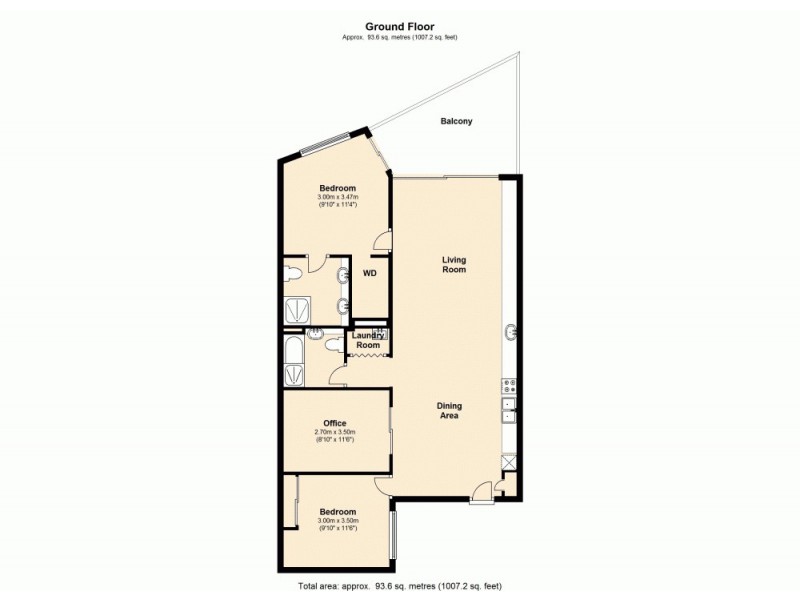 12/258 Arthur Street, Teneriffe QLD 4005 Floorplan