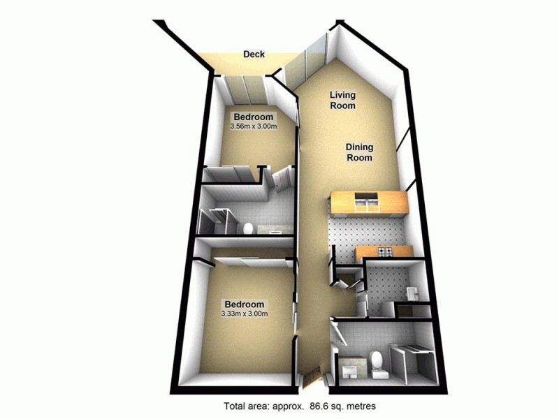 2310/45 Duncan Street, West End QLD 4101 Floorplan