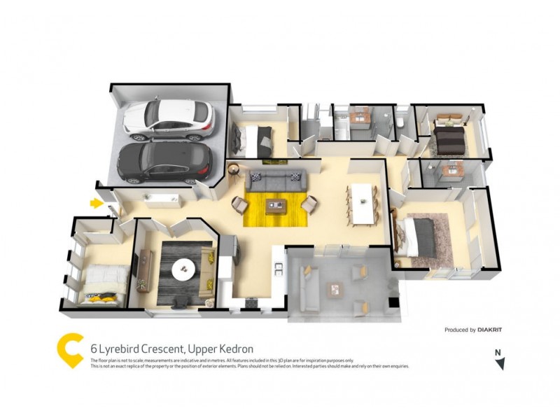 6 Lyrebird Crescent, Upper Kedron QLD 4055 Floorplan