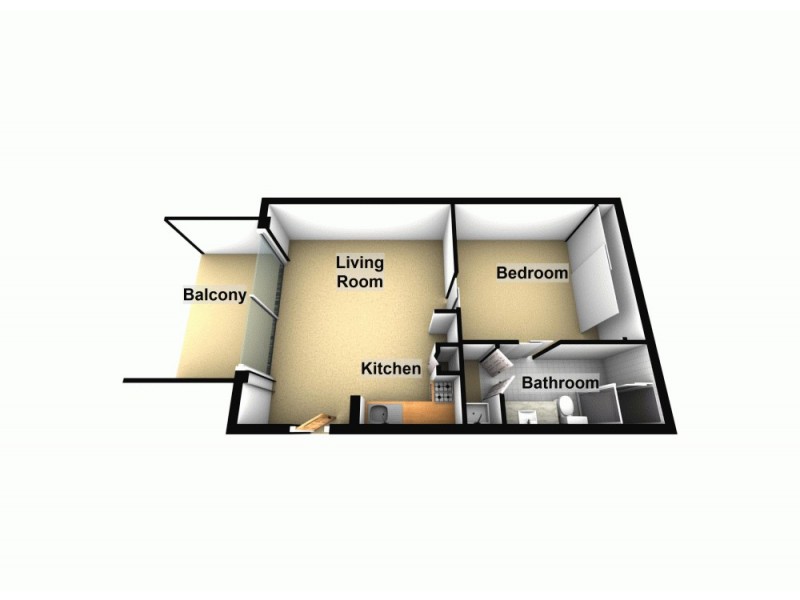 43/42 Chermside Street, Teneriffe QLD 4005 Floorplan