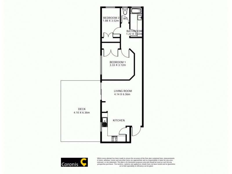 3/16 Fortitude St, Auchenflower QLD 4066 Floorplan