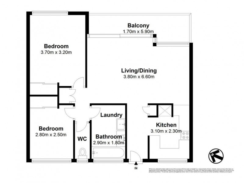 4/34 Ascog Terrace, Toowong QLD 4066 Floorplan