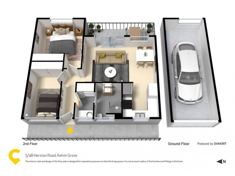 5/48 Herston Road, Kelvin Grove QLD 4059 Floorplan