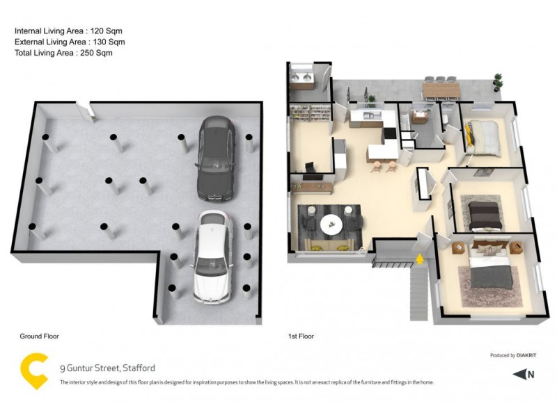 9 Guntur Street, Stafford QLD 4053 Floorplan