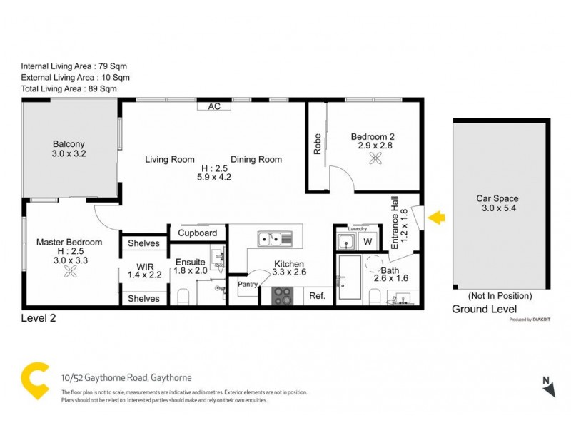 10/52 Gaythorne Road, Gaythorne QLD 4051 Floorplan