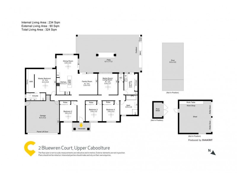 2 Bluewren Court, Upper Caboolture QLD 4510 Floorplan