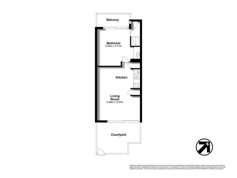 38/19 Agnes Street, Fortitude Valley QLD 4006 Floorplan
