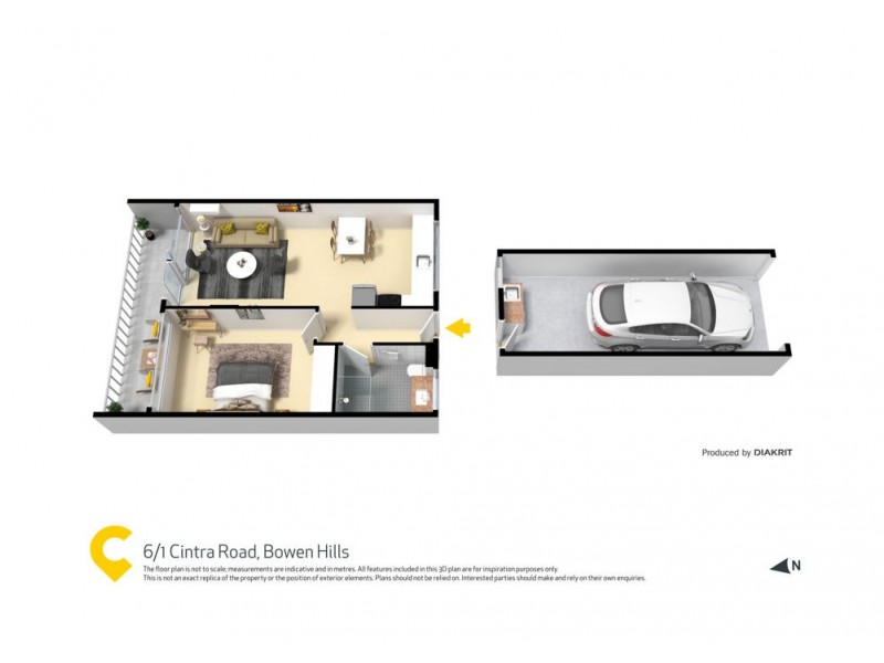 6/1 Cintra Road, Bowen Hills QLD 4006 Floorplan