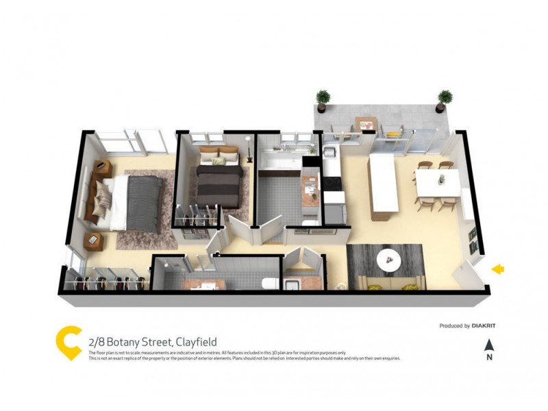 2/8 Botany Street, Clayfield QLD 4011 Floorplan