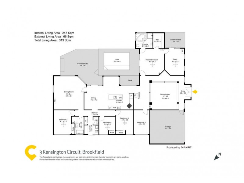 3 Kensington Circuit, Brookfield QLD 4069 Floorplan