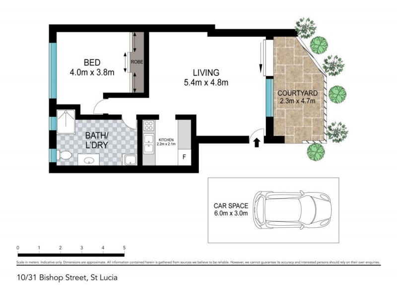 10/31 Bishop Street, St Lucia QLD 4067 Floorplan