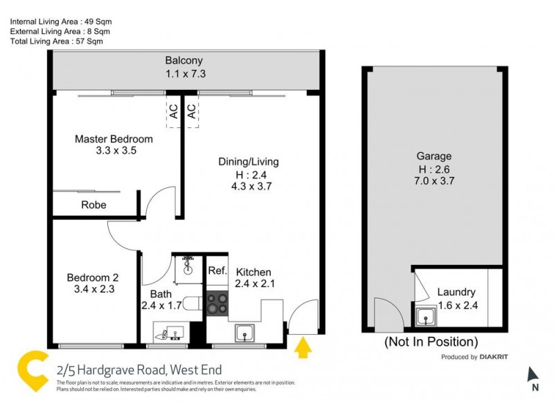 2/5 Hardgrave Road, West End QLD 4101 Floorplan