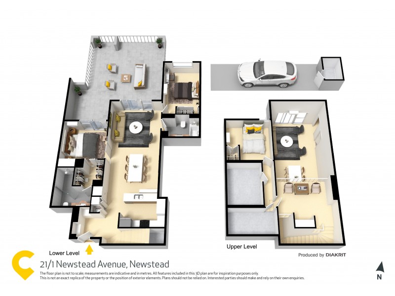 21/1 Newstead Avenue, Newstead QLD 4006 Floorplan