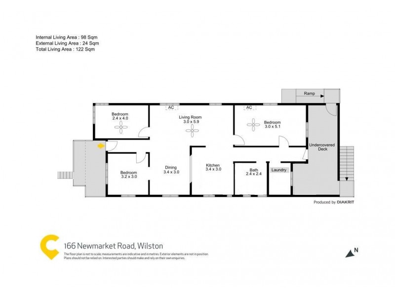 166 Newmarket Road, Wilston QLD 4051 Floorplan