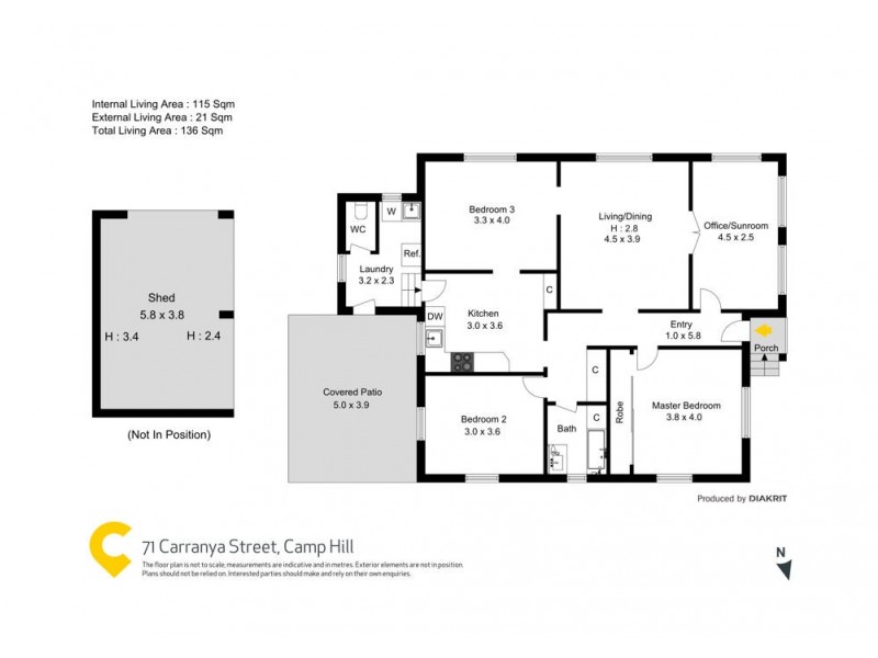 71 Carranya Street, Camp Hill QLD 4152 Floorplan