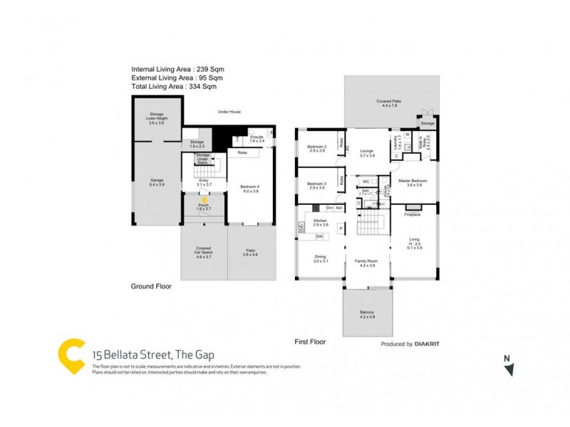 15 Bellata Street, The Gap QLD 4061 Floorplan