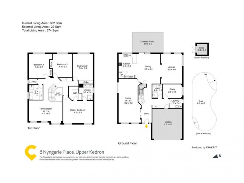 8 Nyngarie Place, Upper Kedron QLD 4055 Floorplan