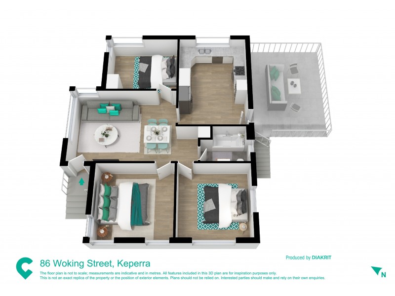 86 Woking Street, Keperra QLD 4054 Floorplan