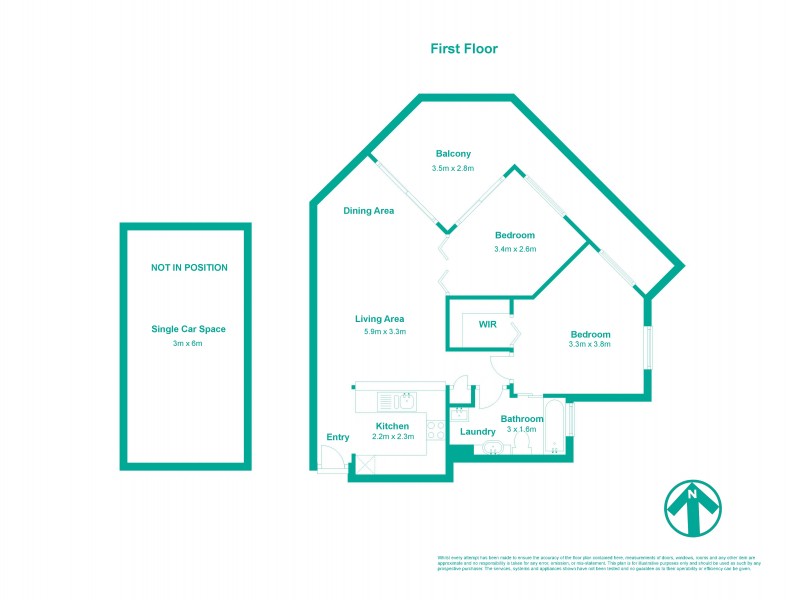 11/5 Edmondstone Street, South Brisbane QLD 4101 Floorplan