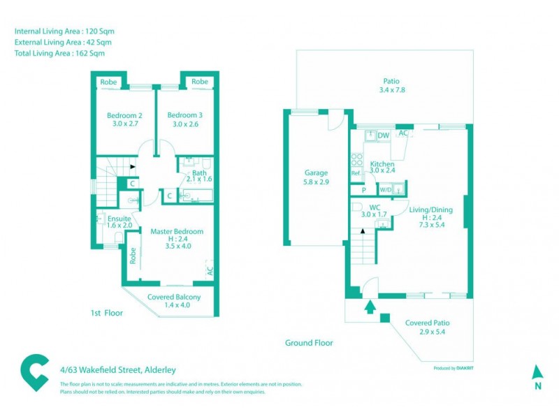 4/63 Wakefield, Alderley QLD 4051 Floorplan