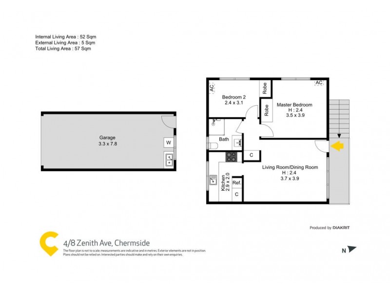 4/8 Zenith Avenue, Chermside QLD 4032 Floorplan