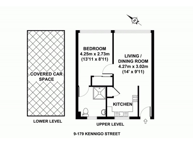 9/179 Kennigo Street, Spring Hill QLD 4000 Floorplan