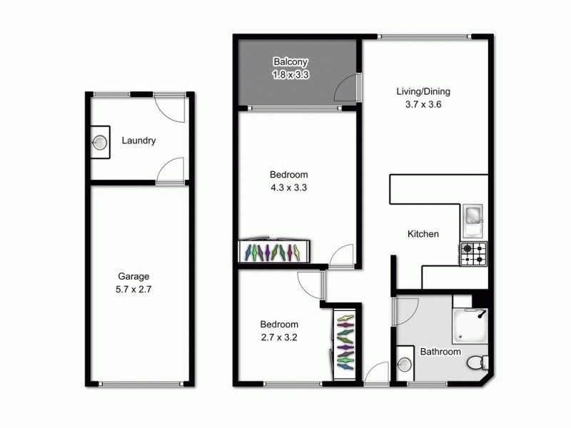 4/61 Park Road, Wooloowin QLD 4030 Floorplan