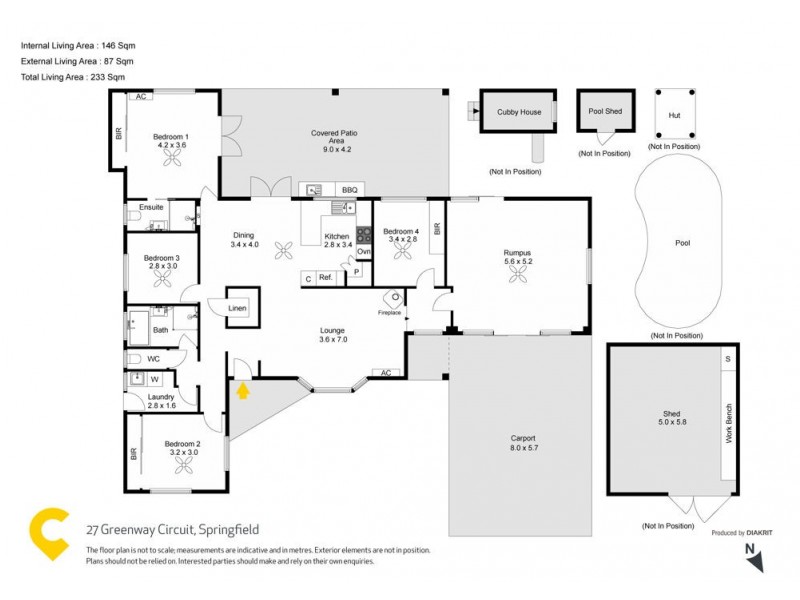 27 Greenway Circuit, Springfield QLD 4300 Floorplan
