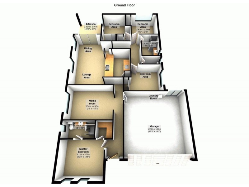 34 Park Edge Drive, Springfield Lakes QLD 4300 Floorplan