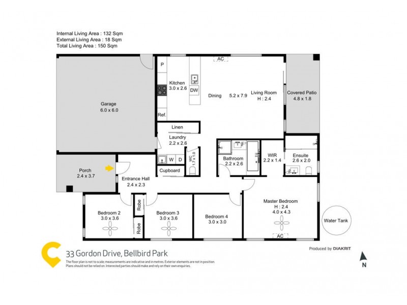 33 Gordon Drive, Bellbird Park QLD 4300 Floorplan