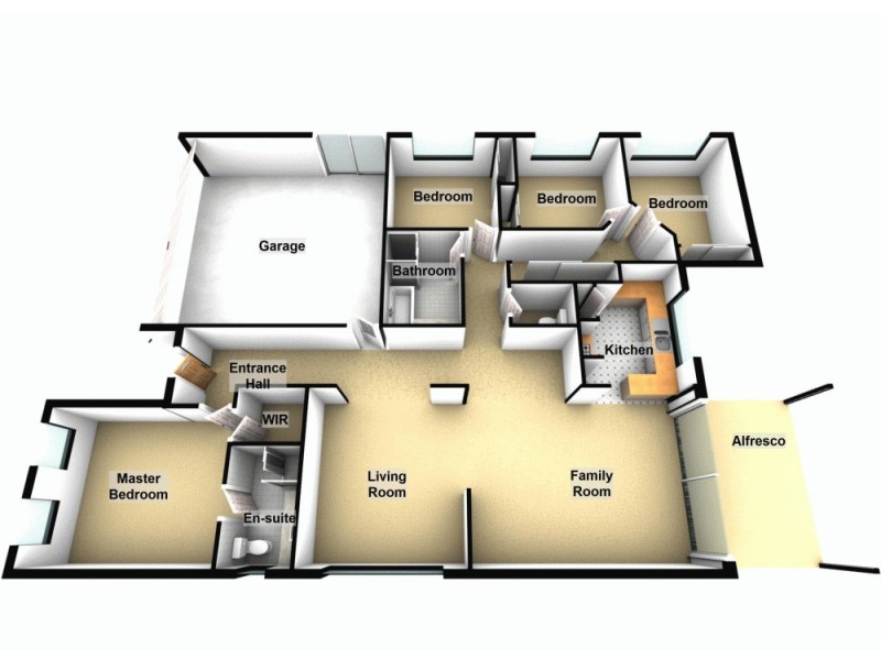 13 Bonogin Court, Redbank Plains QLD 4301 Floorplan