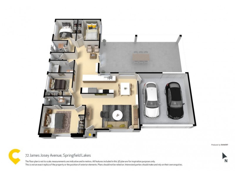 72 James Josey Avenue, Springfield Lakes QLD 4300 Floorplan