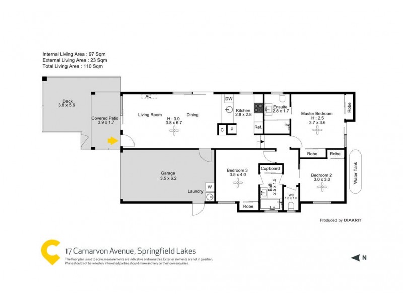 17 Carnarvon Ave, Springfield Lakes QLD 4300 Floorplan