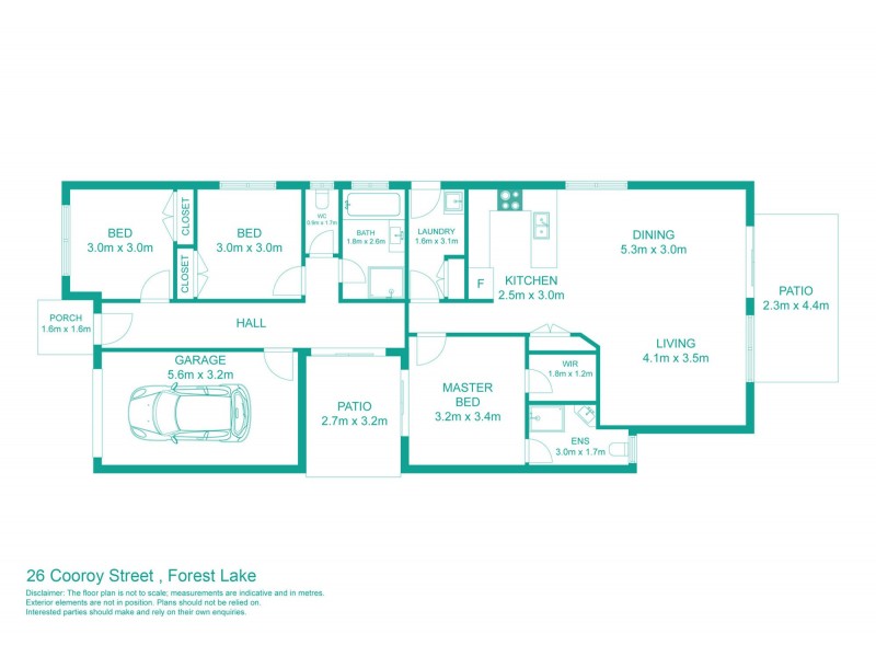 26 Cooroy Street, Forest Lake QLD 4078 Floorplan