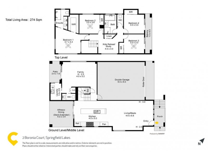2 Boronia Court, Springfield Lakes QLD 4300 Floorplan