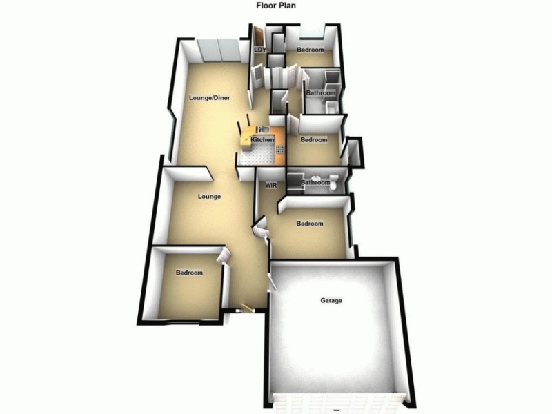 3 McKerrow Cres, Goodna QLD 4300 Floorplan