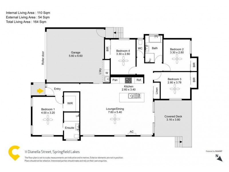 11 Dianella Street, Springfield Lakes QLD 4300 Floorplan