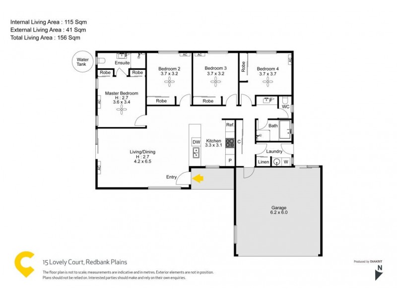 15 Lovely Court, Redbank Plains QLD 4301 Floorplan