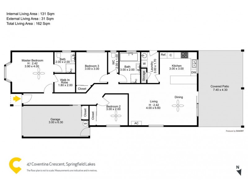 47 Coventina Crescent, Springfield Lakes QLD 4300 Floorplan