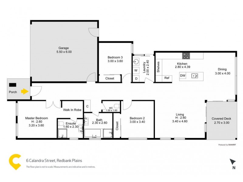 6 Calandra Street, Redbank Plains QLD 4301 Floorplan