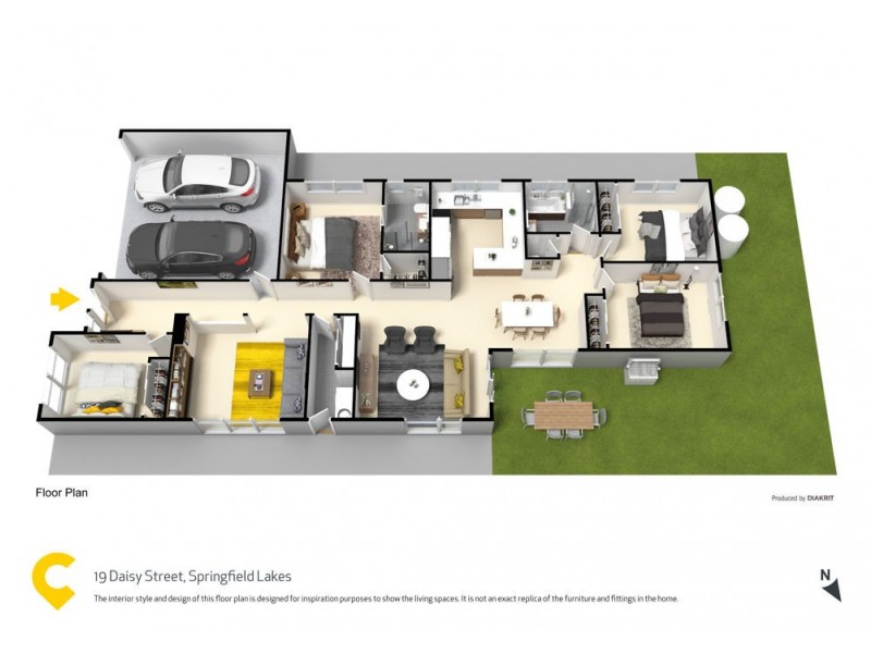 19 Daisy Street, Springfield Lakes QLD 4300 Floorplan