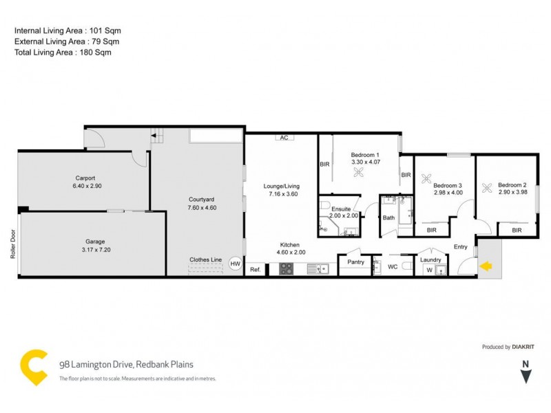 98 Lamington Drive, Redbank Plains QLD 4301 Floorplan