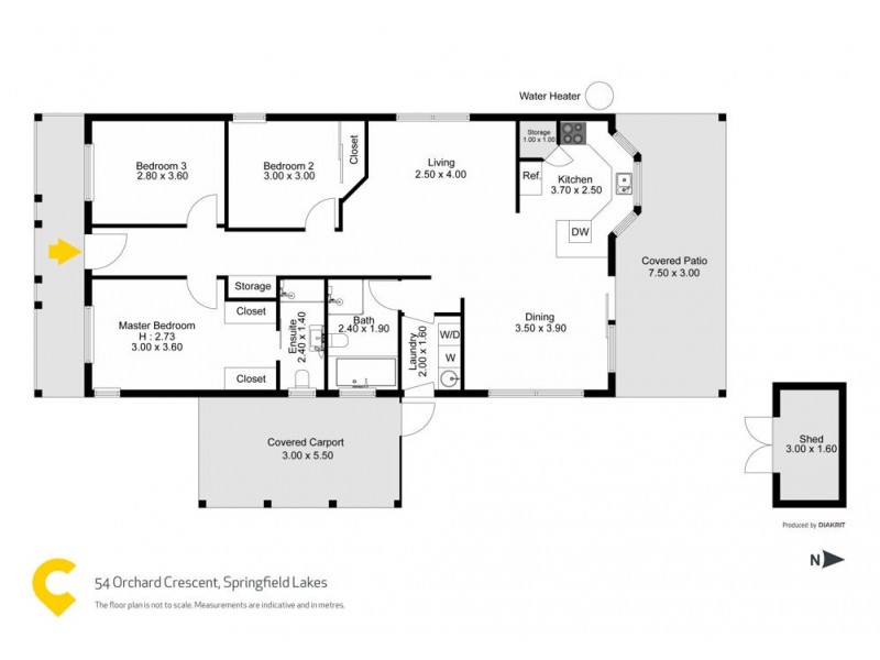 54 Orchard Cres, Springfield Lakes QLD 4300 Floorplan