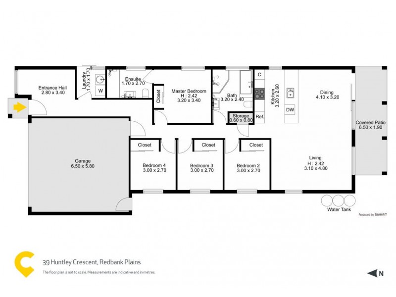 39 Huntley Crescent, Redbank Plains QLD 4301 Floorplan