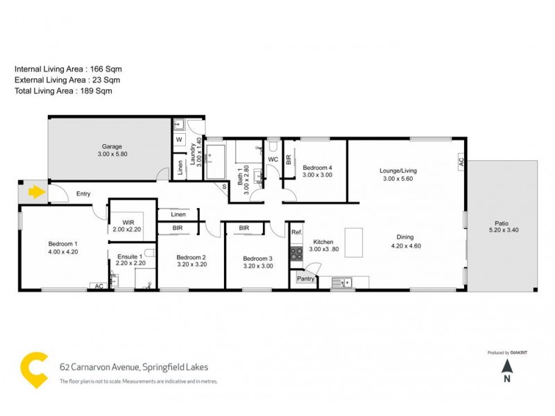 62 Carnarvon Avenue, Springfield Lakes QLD 4300 Floorplan
