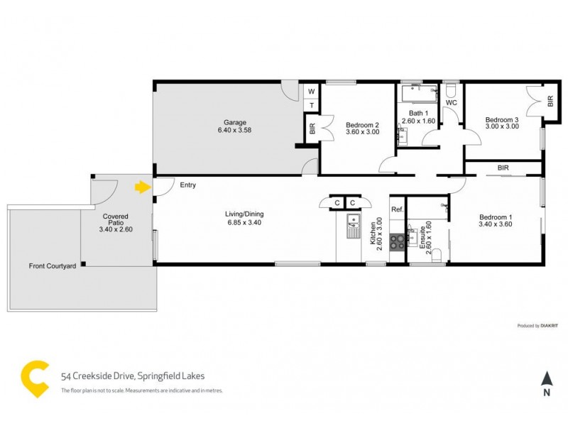 54 Creekside Drive, Springfield Lakes QLD 4300 Floorplan