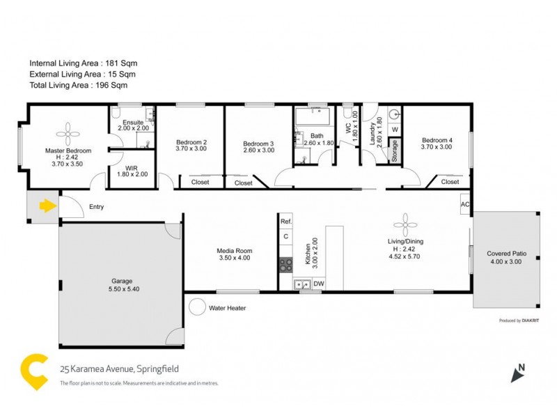 25 Karamea Avenue, Springfield QLD 4300 Floorplan