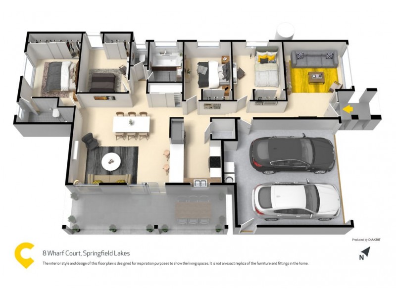 8 Wharf Court, Springfield Lakes QLD 4300 Floorplan